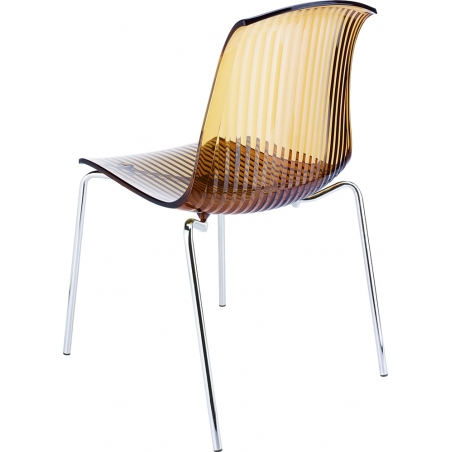 Allegra amber transparent polypropylene chair Siesta