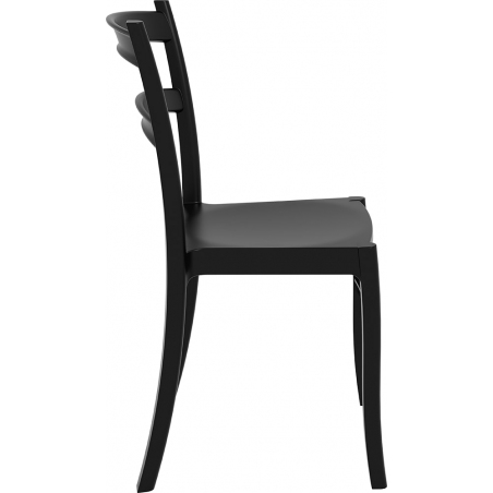 Tiffany black plastic garden chair Siesta