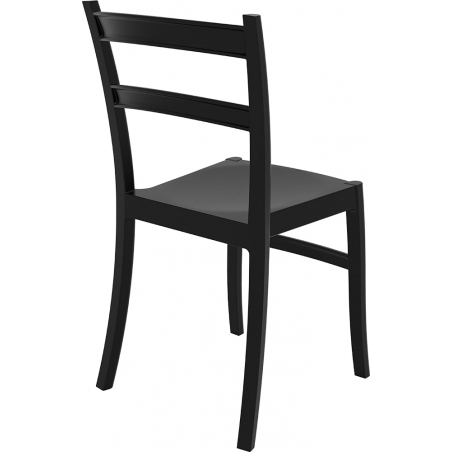 Krzesło ogrodowe plastikowe Tiffany Czarne Siesta