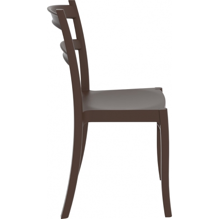 Tiffany brown plastic garden chair Siesta