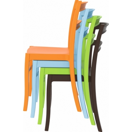 Krzesło ogrodowe plastikowe Tiffany Grafitowe Siesta
