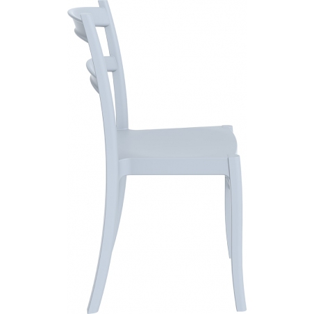 Krzesło ogrodowe plastikowe Tiffany Szare Siesta