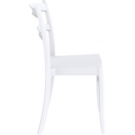 Krzesło ogrodowe plastikowe Tiffany Białe Siesta