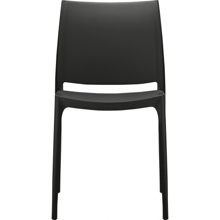 Krzesło plastikowe Maya Czarne Siesta