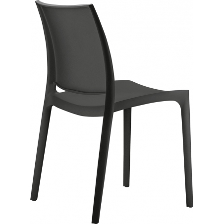 Maya black plastic chair Siesta