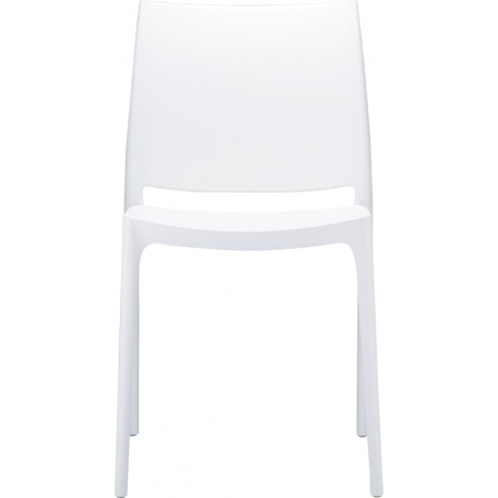 Maya white plastic chair Siesta