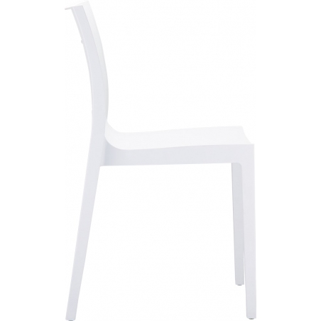 Krzesło ogrodowe plastikowe Lucca Chair Białe Siesta
