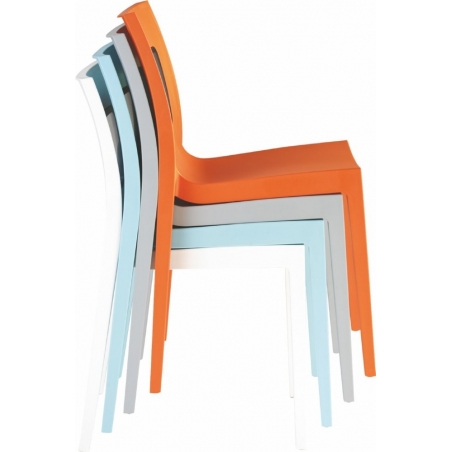 Krzesło ogrodowe plastikowe Lucca - T Chair Niebieskie Siesta