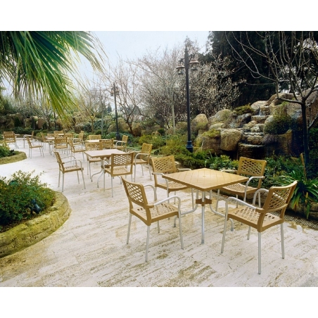 Krzesło ogrodowe z podłokietnikami Bella Armchair Beżowe Siesta