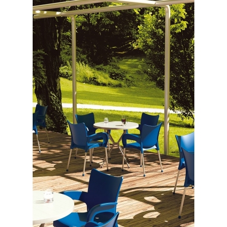 Krzesło ogrodowe z podłokietnikami Romeo Armchair Niebieskie Siesta