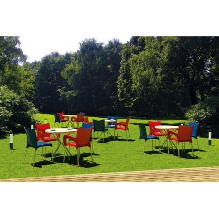 Krzesło ogrodowe z podłokietnikami Romeo Armchair Czarne Siesta