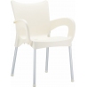 Romeo cream garden chair with armrests Siesta