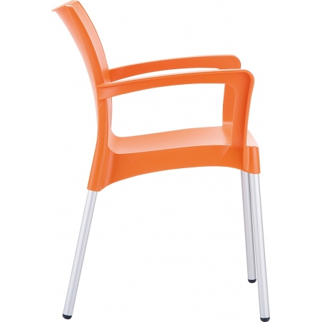 Krzesło ogrodowe z podłokietnikami Dolce Armchair Pomarańczowe Siesta