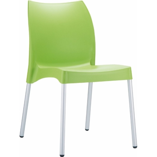 Stylowe Krzesło ogrodowe plastikowe Vita Zielone Siesta na taras i do restuaracji.