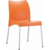 Stylowe Krzesło ogrodowe plastikowe Vita Pomarańczowe Siesta na taras i do restuaracji.