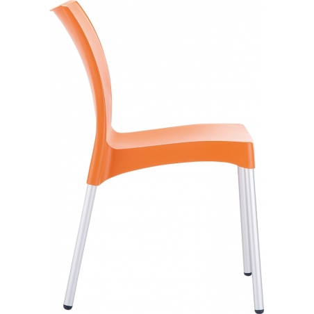 Vita orange plastic garden chair Siesta