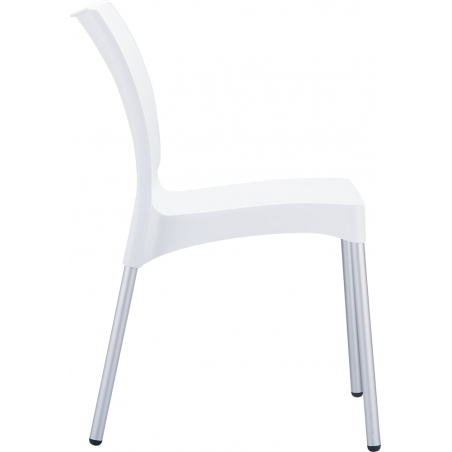 Krzesło ogrodowe plastikowe Vita Białe Siesta