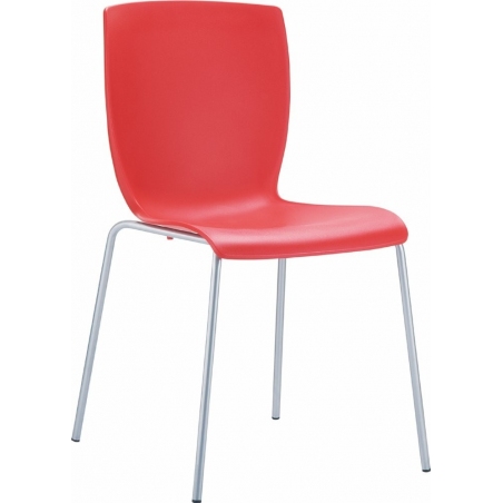 Mio red plastic garden chair Siesta