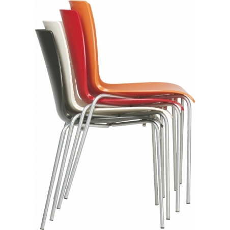 Krzesło ogrodowe plastikowe Mio Czerwone Siesta