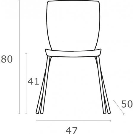 Krzesło ogrodowe plastikowe Mio Kremowe Siesta