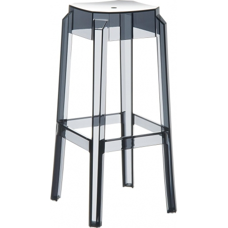 Fox 75 grey transparent modern bar stool Siesta