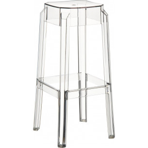 Fox 75 transparent modern bar stool Siesta