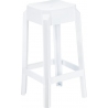 Fox 65 white modern bar stool Siesta