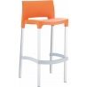 Stylowe Krzesło barowe Gio 75 Pomarańczowe Siesta do kuchni.