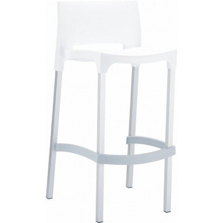 Stylowe Krzesło barowe Gio 75 Białe Siesta do kuchni.