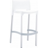 Stylowe Krzesło barowe Gio 75 Białe Siesta do kuchni.