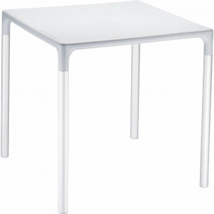 Mango Alu 72x72 grey square garden table Siesta