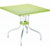 Forza 80x80 green square garden table Siesta