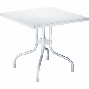 Forza 80x80 grey square garden table Siesta