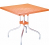 Forza 80x80 orange square garden table Siesta
