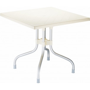 Forza 80x0 beige square garden table Siesta