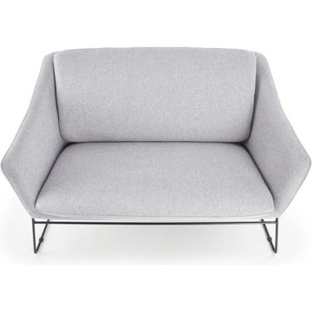 SOFT Black grey 2 seater upholstered sofa Halmar