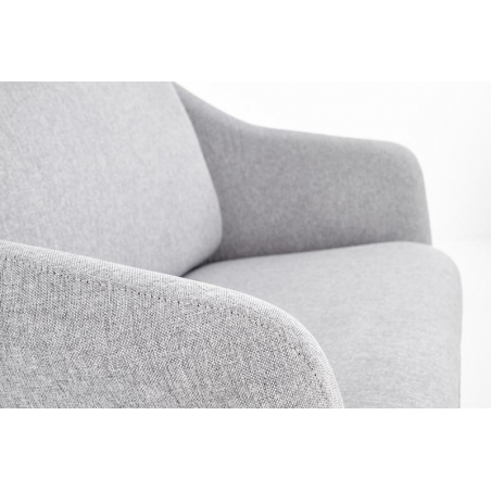 SOFT Black grey 2 seater upholstered sofa Halmar