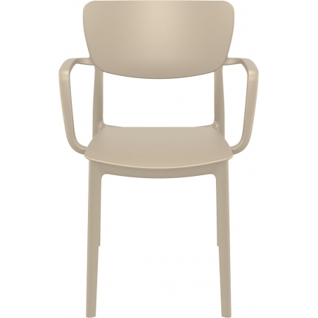 Krzesło z podłokietnikami Lisa Beżowe Siesta