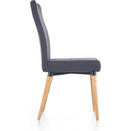 Tony K273 grey upholstered chair with wooden legs Halmar