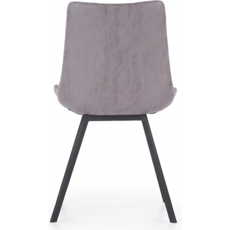 Designerskie Krzesło z ekoskóry Germ K279 Szare Halmar do jadalni, salonu i kuchni.