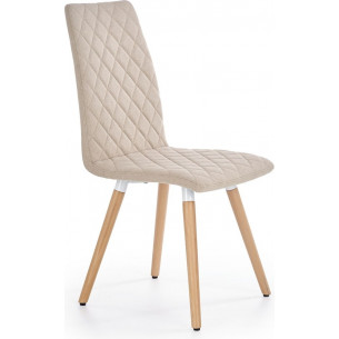 Fino K282 beige quilted upholstered chair Halmar