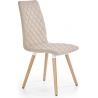 Fino K282 beige quilted upholstered chair Halmar