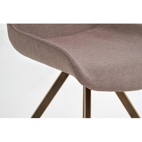 Designerskie Krzesło tapicerowane Luxor K290 Szare Halmar do jadalni, salonu i kuchni.