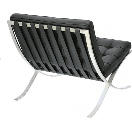 Fotel skórzany Barcelon Single Czarny D2.Design