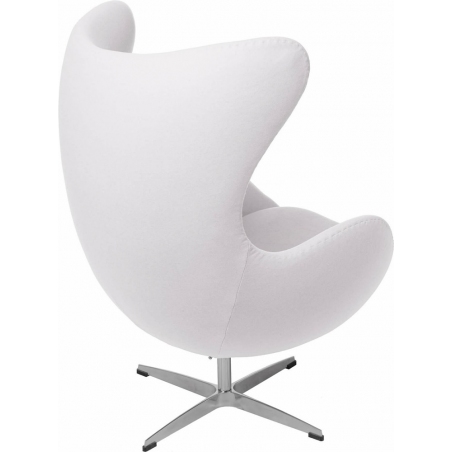 Designerski Fotel tapicerowany Jajo Chair Cashmere Biały D2.Design do salonu i sypialni.