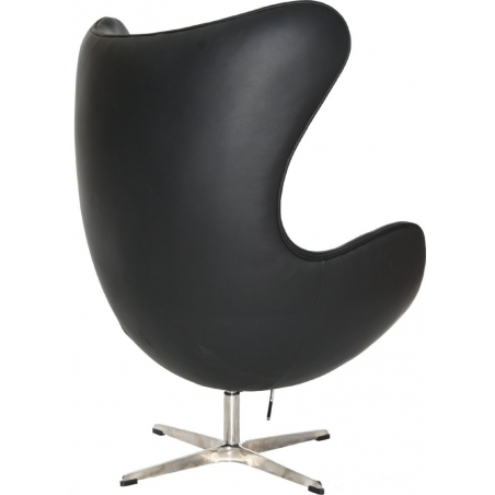 Fotel skórzany Jajo Chair Leather Czarny D2.Design