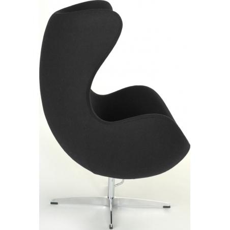 Fotel tapicerowany Jajo Chair Cashmere Czarny D2.Design