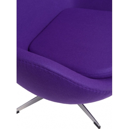 Fotel tapicerowany Jajo Chair Cashmere Fioletowy D2.Design