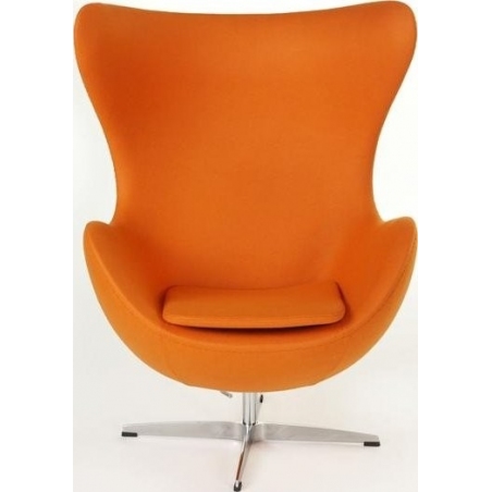 Fotel tapicerowany Jajo Chair Cashmere Pomarańczowy D2.Design
