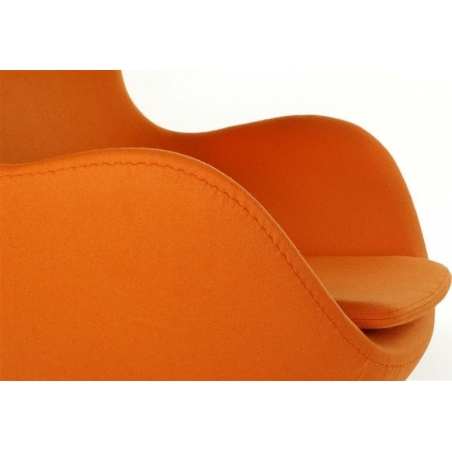 Fotel tapicerowany Jajo Chair Cashmere Pomarańczowy D2.Design
